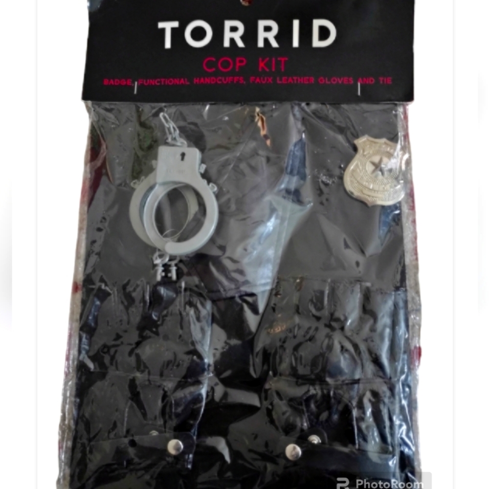 Vintage Torrid Halloween Cosplay Cop Costume Dress Up Kit One Size NWT